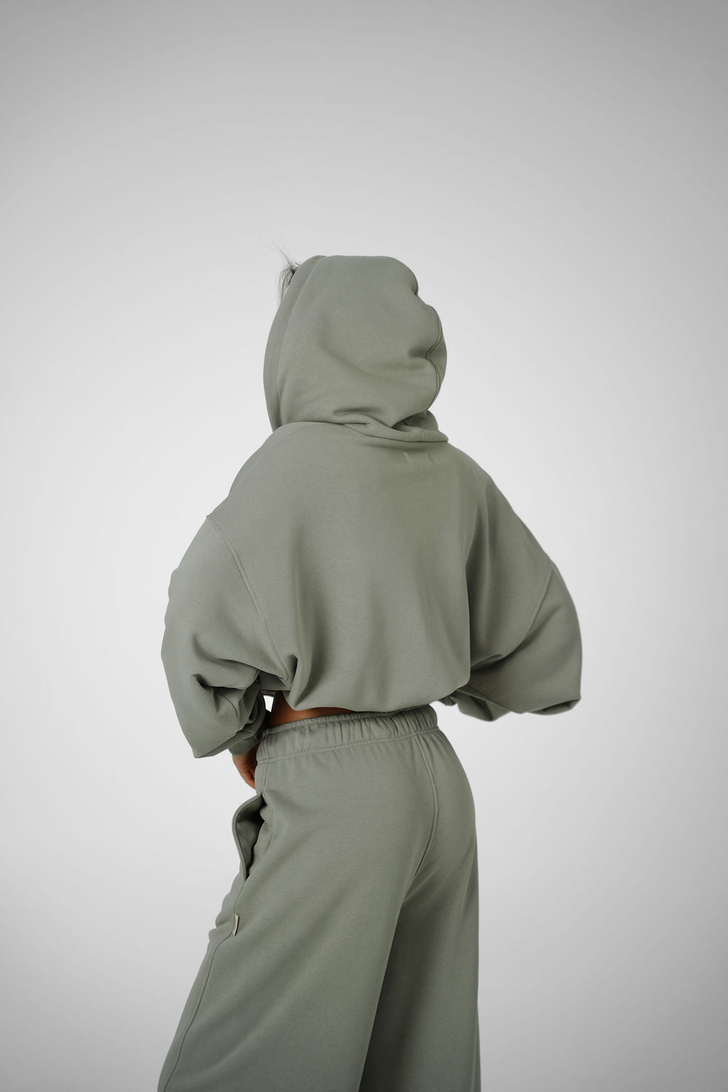 2IN1 ZIP HOODIE – OLIVE GREY
