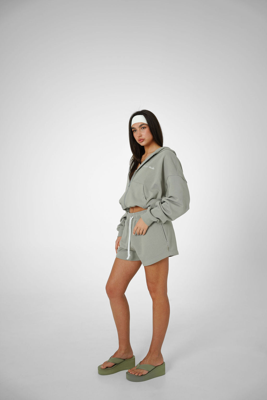 SHORTS - OLIVE GREY