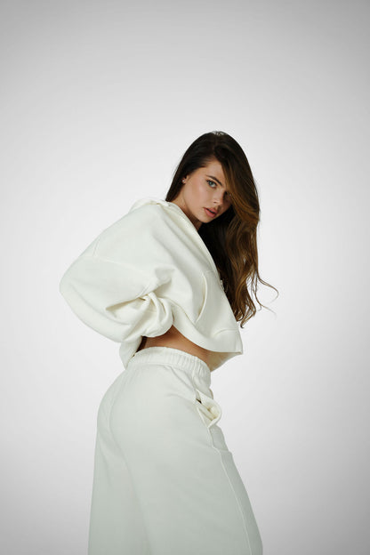 2IN1 ZIP HOODIE – CREAM