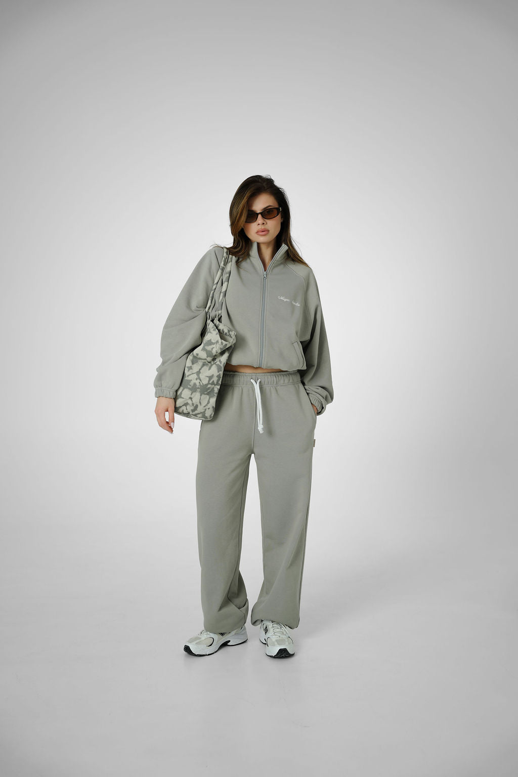 2IN1 COLLAR ZIP - OLIVE GREY