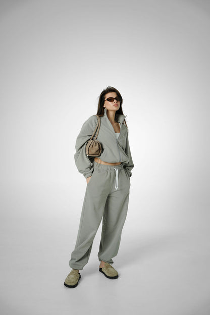 2IN1 PANTS - OLIVE GREY