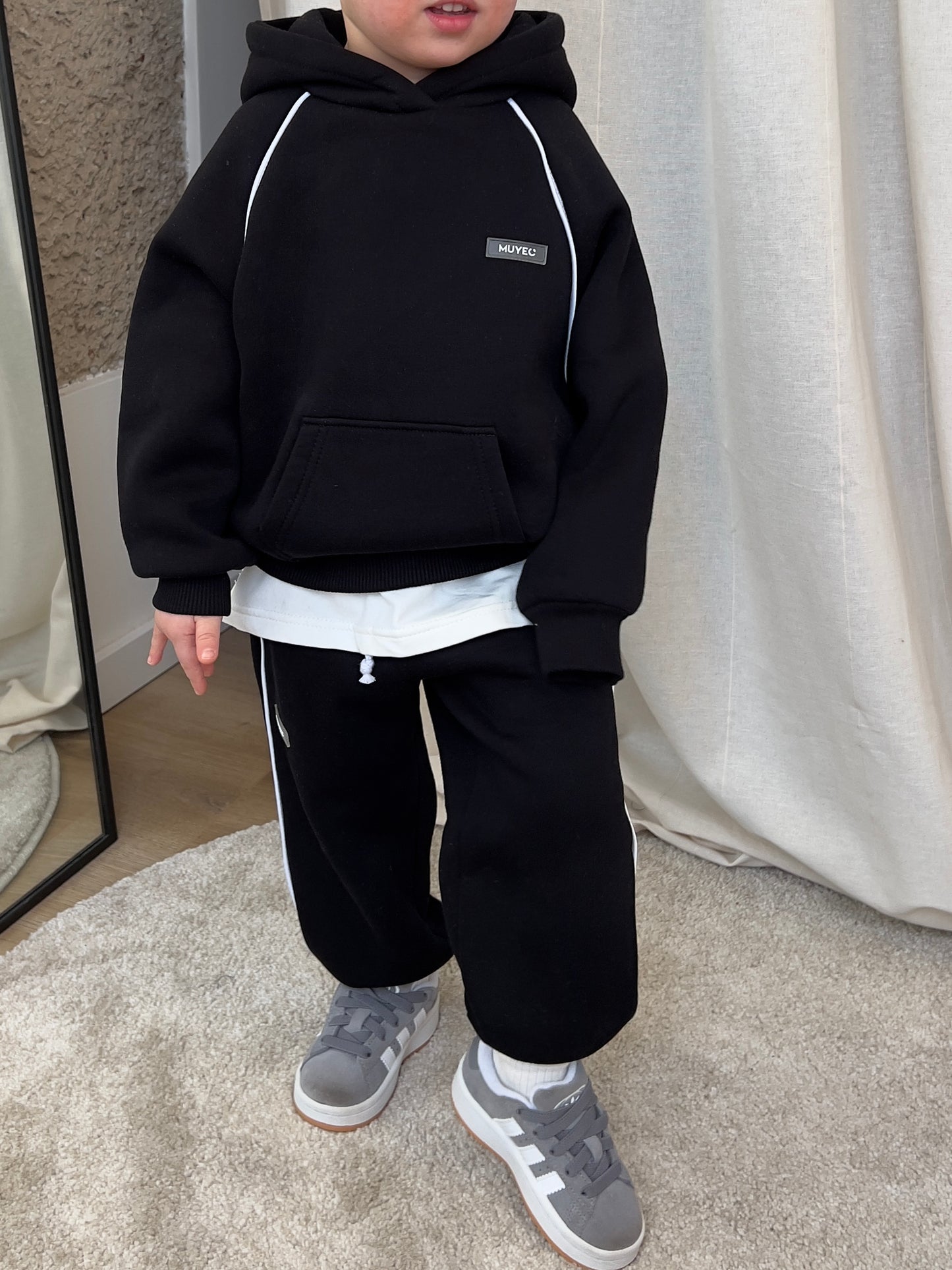 BLACK KIDS TRACKSUIT "STRIPE"