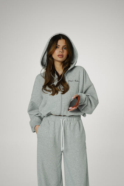 2IN1 ZIP HOODIE – CLASSIC MELANGE