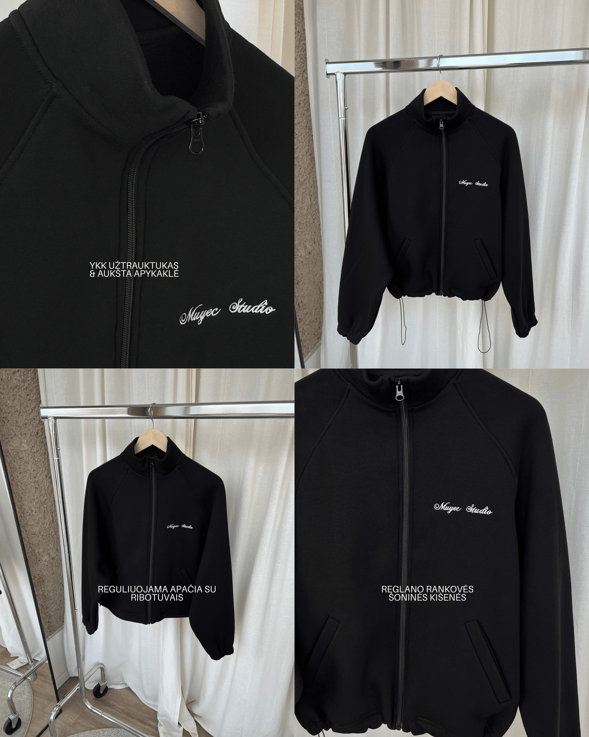WARM COLLAR ZIP - BLACK | PRE-ORDER
