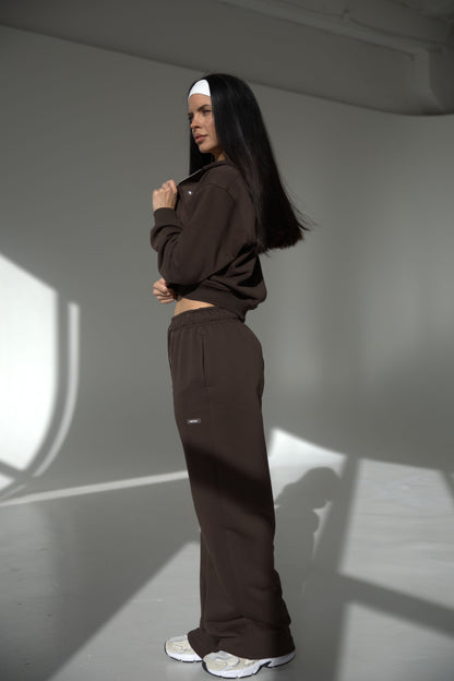 BAGGY PANTS IN BLACK COFFEE